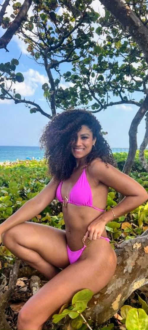 Lace-up Split Bikini